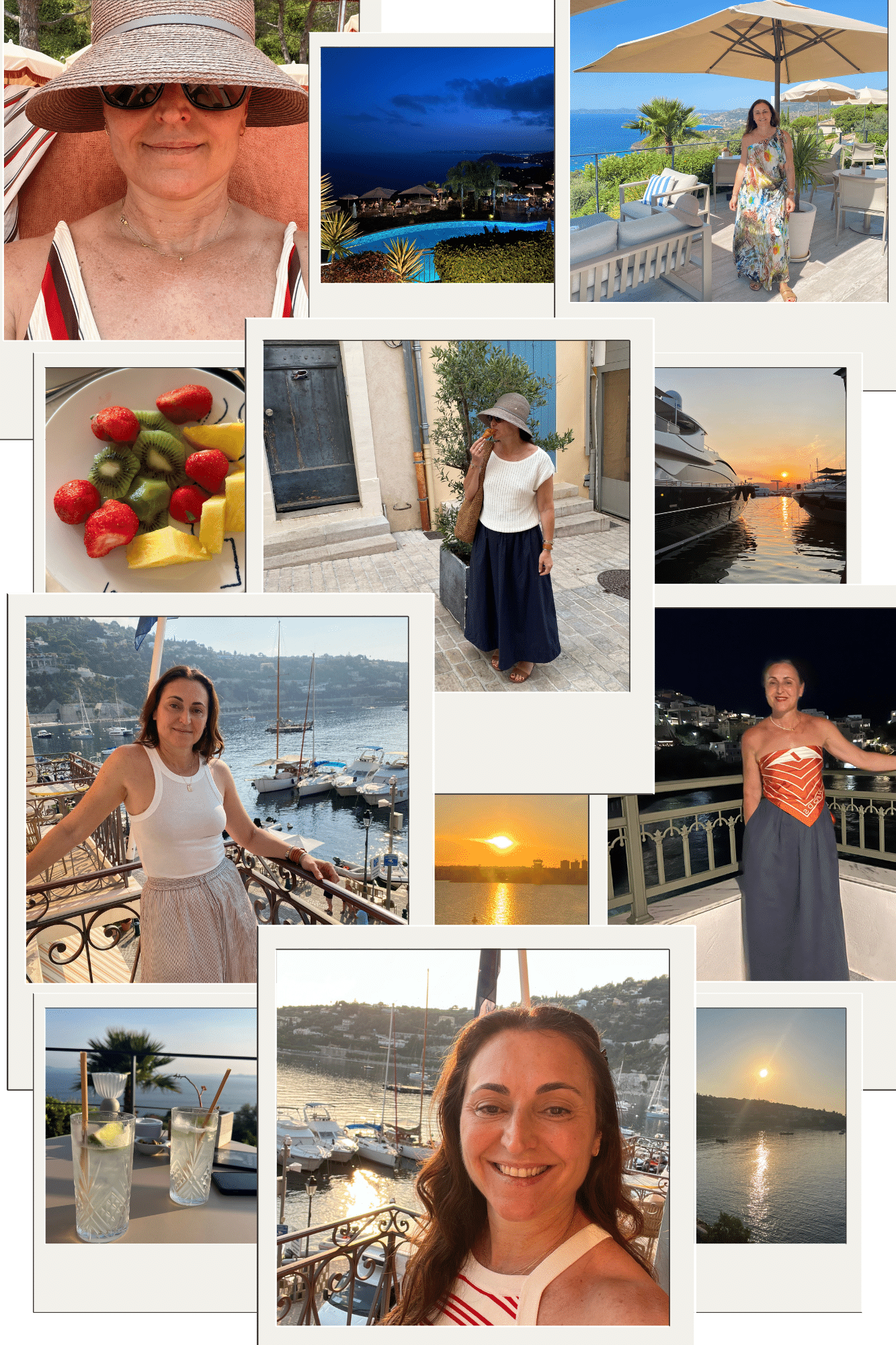 European Summer Fashion & Style | Style Culture European summer fashion collage featuring relaxed outfits, dresses, scarves, hats, coastal views and Greek island evenings.
